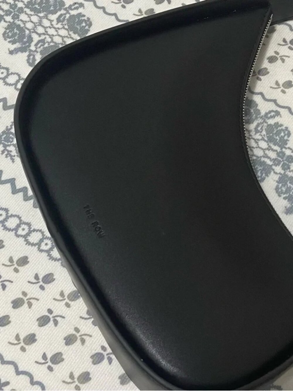 The Row Black Leather Crescent Bag - Picture 2 of 5